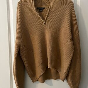 French Connection Camel Cowl Neck Sweater